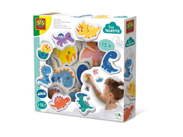 SES Creative Tiny Talents 13214, Klistremerke til badekar, Gutt/Jente, 1 år, Skum, Flerfarget
