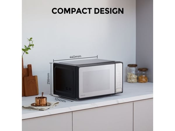 Toshiba MM2-EM20PF(MB), Pöytämalli, Solo-mikroaaltouuni, 20 L, 800 W, Sisäänrakennettu näyttö, LCD