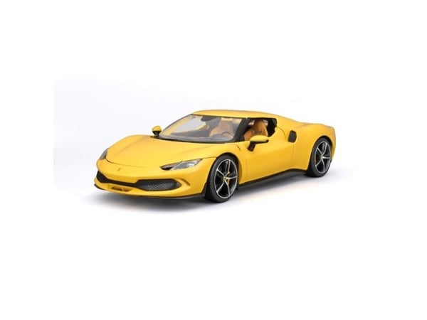 BBURAGO Ferrari 296 GTB, Superbil, Montert på forhånd, 1:18, Ferrari 296 GTB, Alle kjønn, Metall, Plast