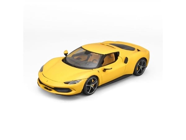 BBURAGO Ferrari 296 GTB, Superbil, Montert på forhånd, 1:18, Ferrari 296 GTB, Alle kjønn, Metall, Plast