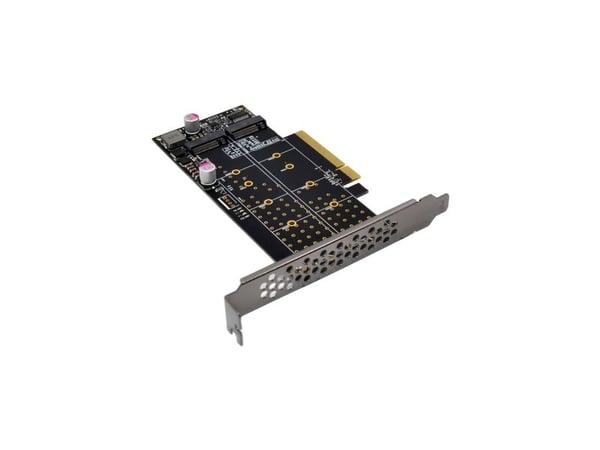InLine 76660N, PCIe, M.2, Hankjønn, PCIe 3.0, Taiwan, PI6C20400BLE