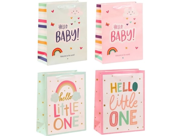 Hello Baby Little One gavepose til baby 36 x 12 x 10 cm