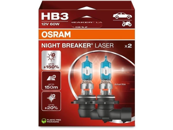Osram Night Breaker Laser - HB3 Bilpærer