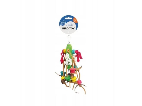 Duvo+ leke for fugler treperler med fjær 23 cm