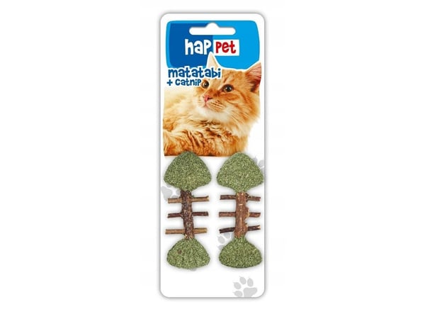 Happet HAPPET - RYBKA Z MATATABI I KOCIEMIETKA FOR KATT 2 stk 8,5 cm