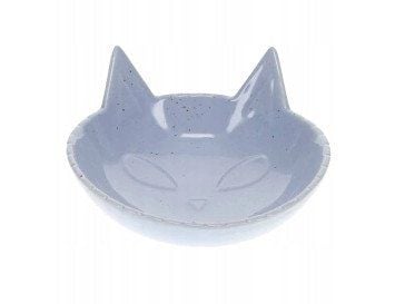 DUVO+ KERAMISK SKÅL FOR KATTER 175 ml BLÅ 14 x 14 x 6,5 cm 15509