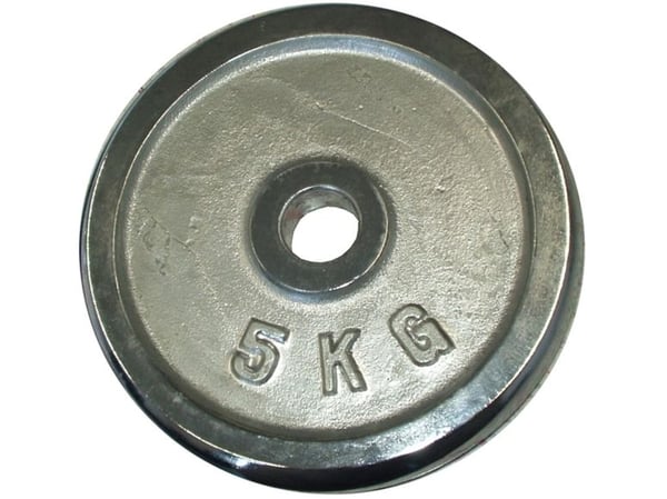 Spartan viktskiva kromad för grepp KUBISPORT 5 kg 25 mm