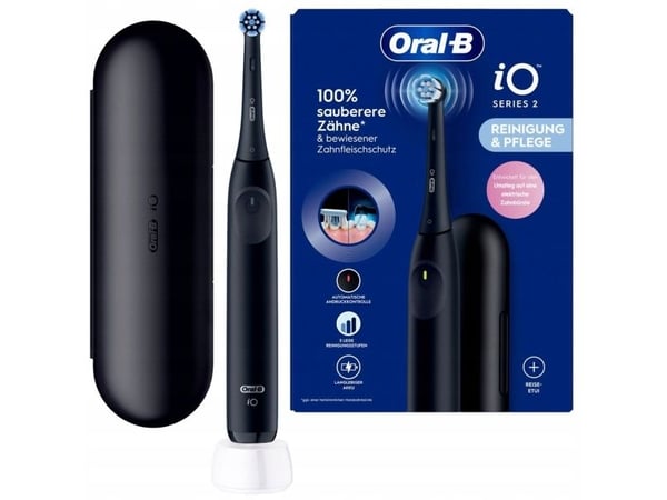Oral-B iO SERIE 2, Voksen, Vibrerende tannbørste, Svart, Batteri, 175 mm, 249 mm