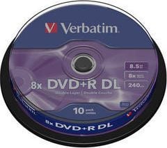 Verbatim DVD+R DL 8,5 GB 8x 10 stykker (V43666)