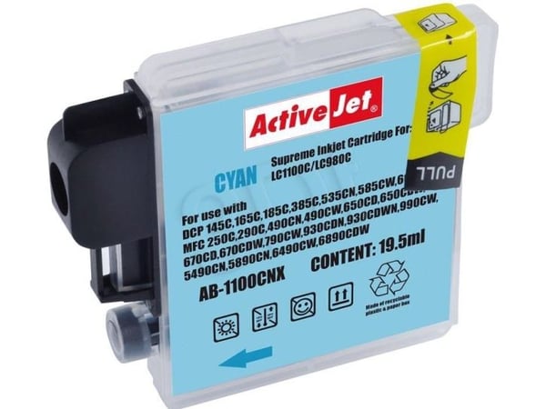 Activejet blekk AB-1100CNX / LC-1100C / LC-980C (cyan)