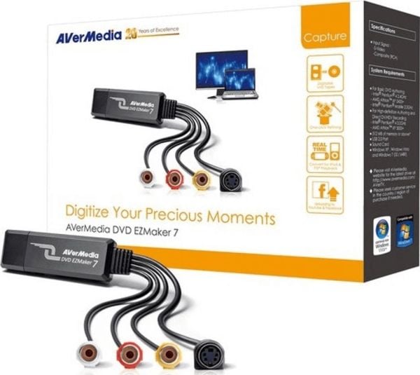 AVerMedia DVD EZMaker 7 - Videokaappaussovitin - USB 2.0