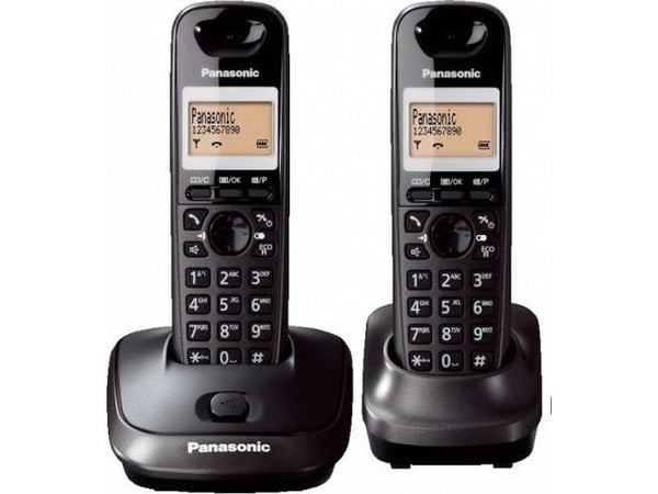 Panasonic KX-TG2512PDT - Trådløs telefon med anrops-ID - DECT\GAP + ekstra håndsett