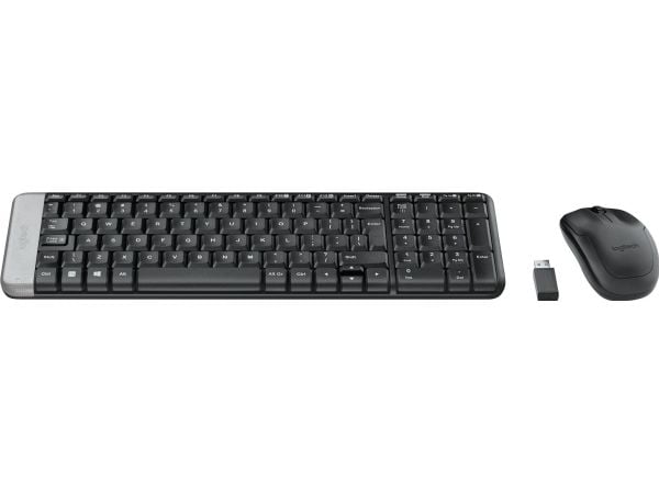 Logitech Wireless Combo MK220 - Tastatur- og mussett - trådløs - 2.4 GHz - Internasjonal engelsk / kanadisk fransk