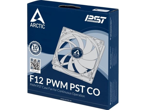 ARCTIC F12 PWM PST CO, Vifte, 12 cm, 600 RPM, 1350 RPM, 0,3 sone, 126 m³/t