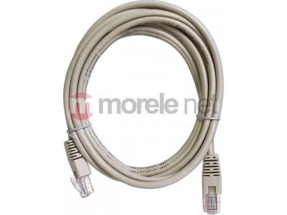ART - Koblingskabel - RJ-45 (hann) til RJ-45 (hann) - UTP - CAT 5e - med støvel, formstøpt - grå