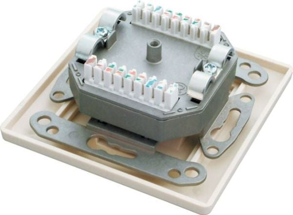 Solarix - Uppoasennettava pistorasia - CAT 6 - STP - RJ-45 - valkoinen