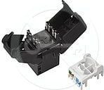 Solarix - Modulaarinen insertti - CAT 6 - UTP - RJ-45 - musta