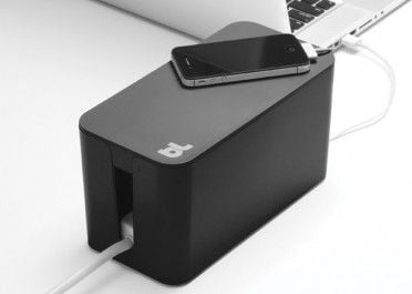 Bluelounge CableBox Mini, 4 AC-utganger, Sort, Plast, 240 mm, 120 mm, 130 mm