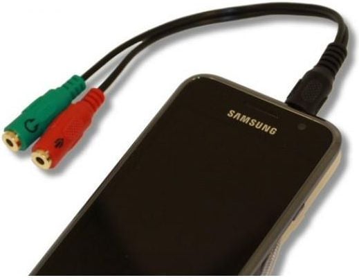 Manhattan - Hodetelefonsplitter - 4-polsminijakk hann til minijakk hunn - 20 cm - svart
