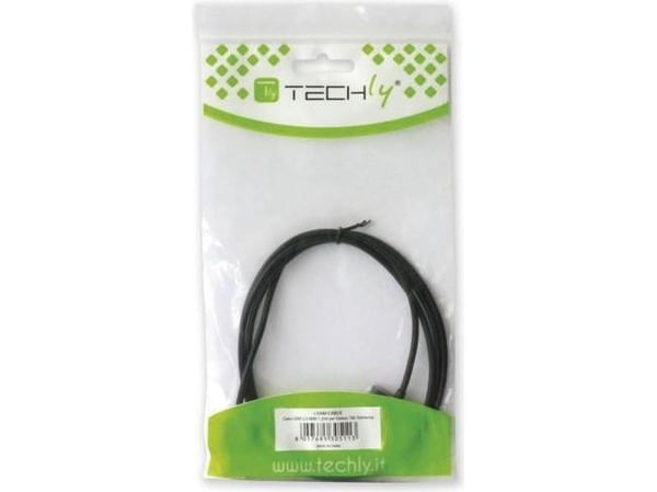 Techly 1.2m USB - Samsung 30-p, Sort, USB A, Samsung 30-pin, 1,2 m, Hankjønn, Hankjønn