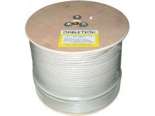 Cabletech F690BV Koaksiaalikaapeli, valkoinen, kela 305m