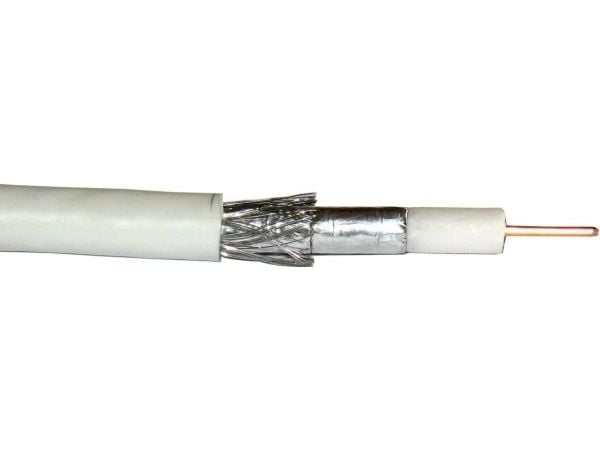 Cabletech F690BV Koaksiaalikaapeli, valkoinen, kela 305m