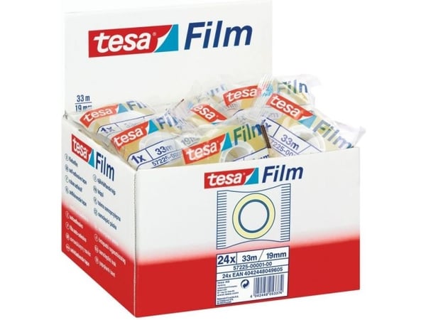 TESA Film Standart 19mm x 33m, 33 m, Gjennomsiktig, 19 mm
