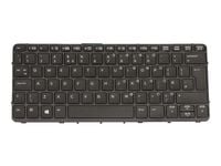HP - Erstatningstastatur for bærbar PC - med pekepinne - bakbelysning - Storbritannia