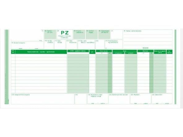 Mottak av materiale utenfra PZ 352-8