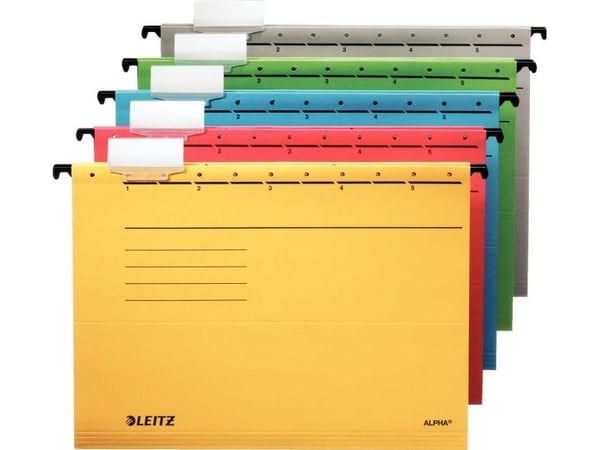 Leitz ALPHA - Hengefil - for A4 (210 x 297 mm) - gul