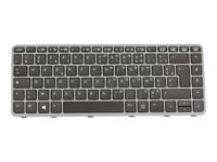HP Elite - Tastatur - bakbelysning - Fransk - for EliteBook Folio 1040 G1