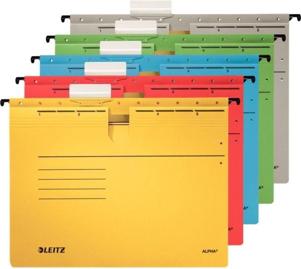 Leitz ALPHA - Ripustettava kansio - A4 - välilehdillä - vihreä