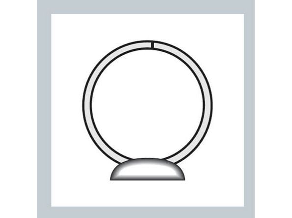 Leitz Standard - Ringperm for presentasjoner - bokryggbredde: 30 mm - for A4 Maxi - kapasitet: 100 ark - hvit