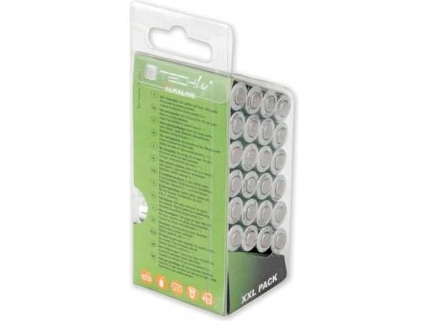 Techly LR03 AAA 1.5V, Engangsbatteri, AAA, Alkalinsk, 1,5 V, 24 stykker, Flerfarget