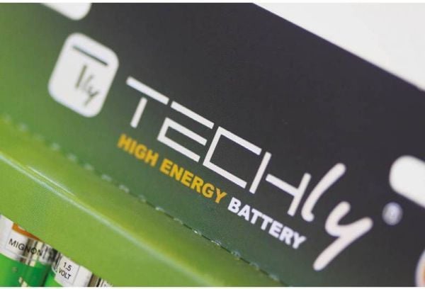 Techly LR03 AAA 1.5V, Engangsbatteri, AAA, Alkalinsk, 1,5 V, 4 stykker, Flerfarget