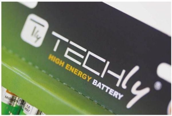 Techly LR06 AA 1.5V, Engangsbatteri, AA, Alkalinsk, 1,5 V, 4 stykker, Flerfarget