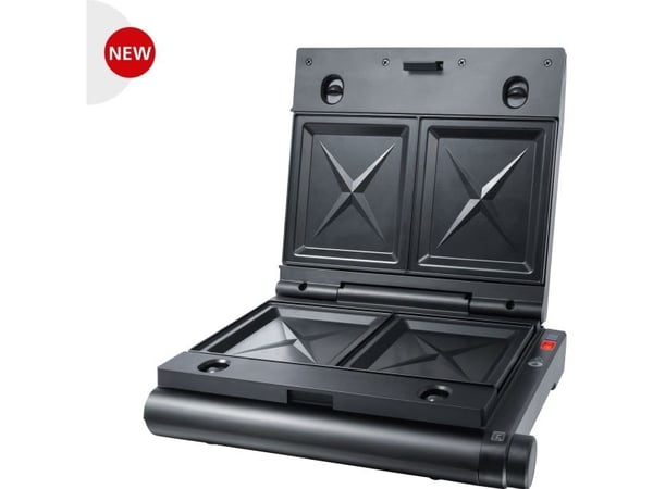 Steba SG 55 - Sandwichmaskin / vaffelmaskin / grill - 1.1 kW - svart