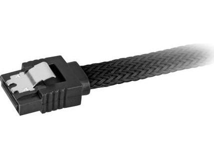 Sharkoon - SATA-kabel - Serial ATA 150/300/600 - SATA (hunn) til SATA (hunn) - 60 cm - låst - svart