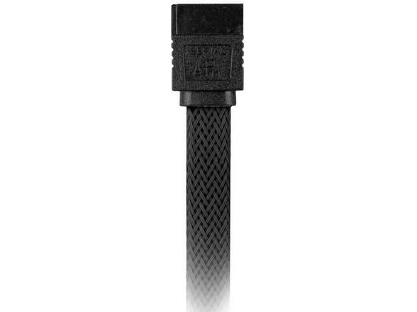 Sharkoon - SATA-kabel - Serial ATA 150/300/600 - SATA (hunn) til SATA (hunn) - 60 cm - låst - svart