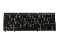 HP - Tastatur - bakbelysning - Norsk - for EliteBook 755 G2 Notebook