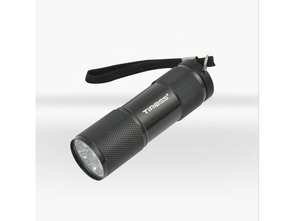 Tiross TS-733 lommelykt med batteri 9 LED