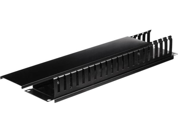Netrack - Kabelhållare - svart - 2U - 19"
