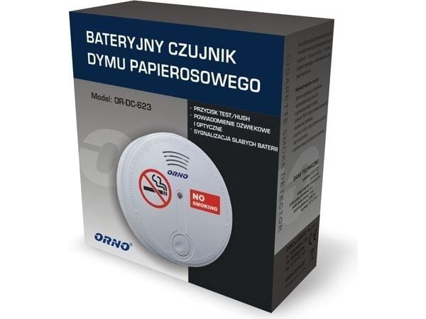 Orno batteridriven röksensor för cigaretter (OR-DC-623)