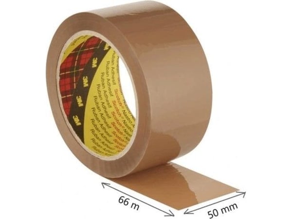 3M packtejp SCOTCH® (S5066F6) akryl 50 mm 66 m brun (8021684006005)