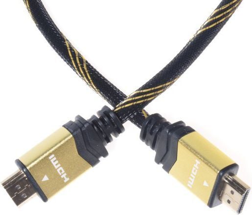 PremiumCord KPHDMET2, 2 m, HDMI Type A (Standard), HDMI Type A (Standard), 3D, 10,2 Gbit/sek., Lajittelu, Guld