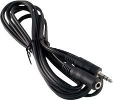 PremiumCord 2m 3.5mm M/F, 3.5mm, Hankjønn, 3.5mm, Hunkjønn, 2 m, Sort