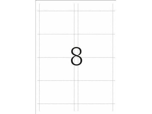 HERMA Special - Ikke-adhesiv - perforert - hvit - 90 x 60 mm 200 kort (25 ark x 8) etiketter til navneplater