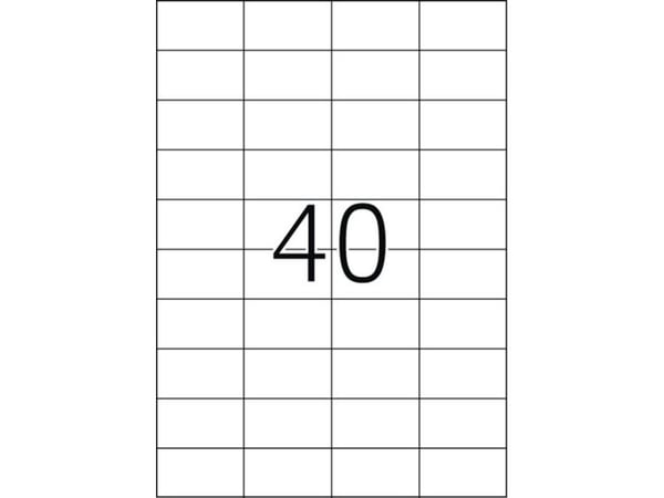 HERMA 4684, Läpinäkyvä, Itse kiinnittyvä tulostintarra, A4, Laser, Kiinteä, Matta