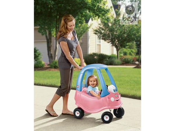 Little Tikes Cozy Coupe Princess, 1,5 år, 4 hjul, Plast, Blå, Rosa, Hvit