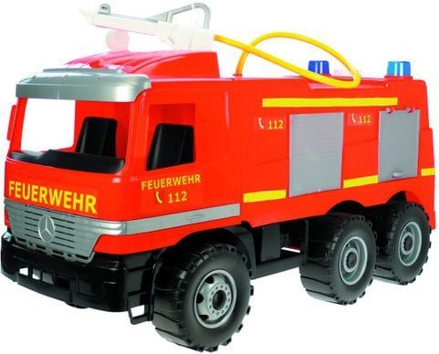 Lena GIGA TRUCKS Fire truck Actros with labels, Brannbil, Fire truck, 3 år, Plast, Sort, Rød